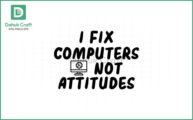 Tech SVG – Fix Computers Only SVG PNG & EPS V14 SVG dahukdesign 