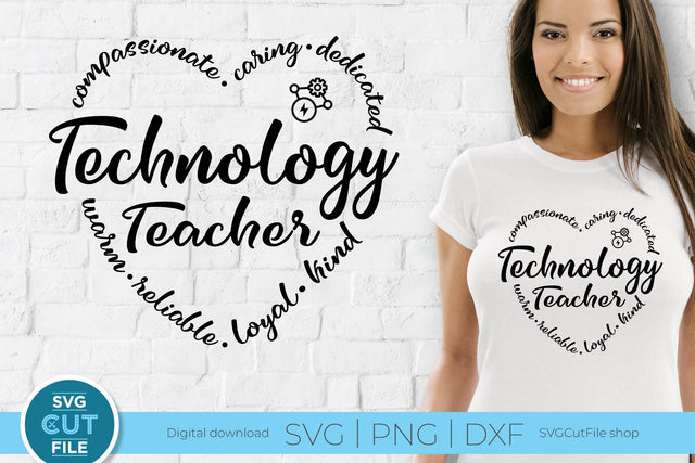 Technology teacher svg, IT tech svg, technology svg SVG SVG Cut File 