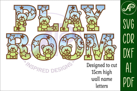 Teddy bear alphabet set. 2 layer 49 letters. SVG APInspireddesigns 