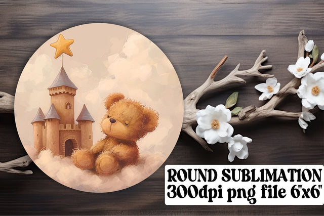 Teddy Bear Car Coaster Charm Collection Sublimation afrosvg 