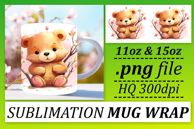 Teddy Bear Dreams: Valentine's Day Mug Sublimation Sublimation afrosvg 