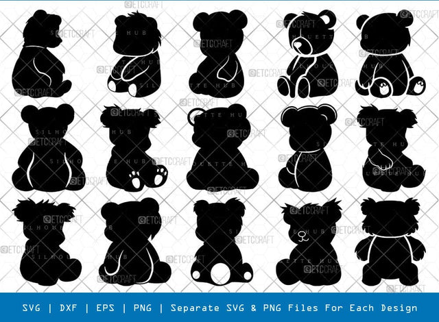 Teddy Bear Svg Cricut Cut Files Png Bundle, SB01168 SVG ETC Craft 