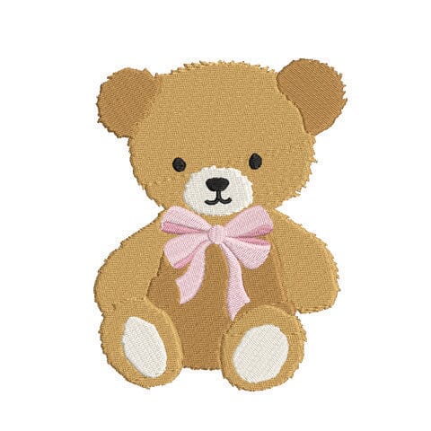 Teddy Bear with Bow Embroidery Design Embroidery/Applique DESIGNS Creatively Embroidery 