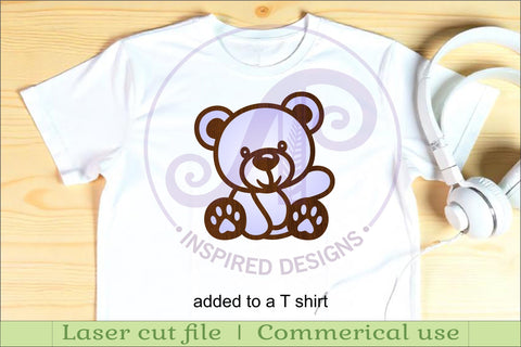 Teddy bears two layer laser cut outs SVG file d1 SVG APInspireddesigns 
