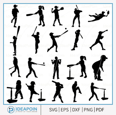 Tee-Ball Silhouette, Tee-Ball Svg, T-ball Girls, T-ball Player, Tee-Ball Man, Tee-Ball svg bundle, T-ball little league Vector, Tee-Ball png SVG Dinvect 