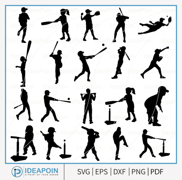 Tee-Ball Silhouette, Tee-Ball Svg, T-ball Girls, T-ball Player, Tee-Ball Man, Tee-Ball svg bundle, T-ball little league Vector, Tee-Ball png SVG Dinvect 