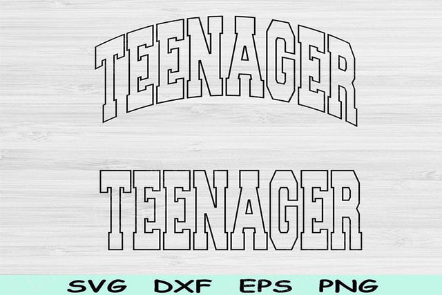 Teenager Svg Dxf Cut Files, Birthday Svg, Offical Teenager Svg Files For Cricut, Teenager Png, Thirteenth Svg Sublimation Digital Design SVG TiffsCraftyCreations 
