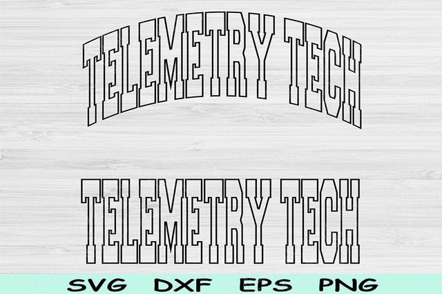 Telemetry Tech Svg Dxf Png Eps Cut Files, Telemetry Technician Svg, Rhythm Analysis Svg Files For Cricut, Cardiology Svg Sublimation Designs SVG TiffsCraftyCreations 