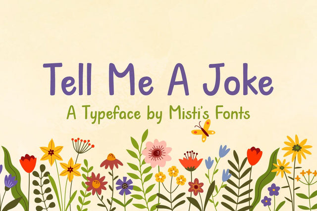 Tell Me a Joke Font Misti's Fonts 
