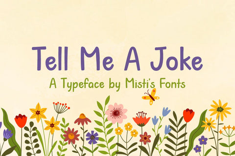 Tell Me a Joke Font Misti's Fonts 