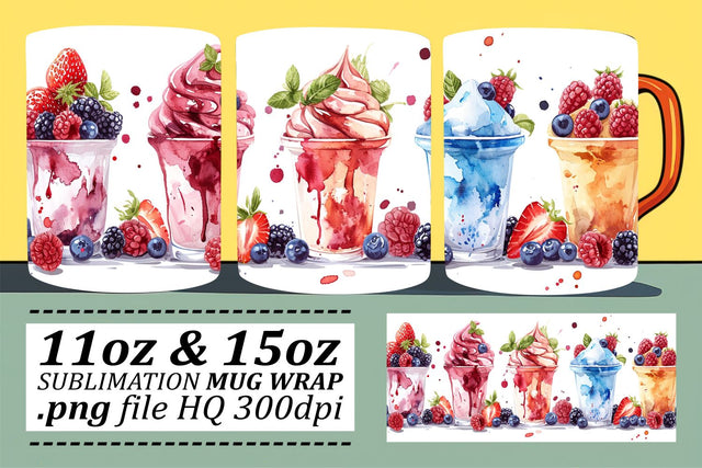 Tempting Treats Mug Wrap Sublimation Sublimation afrosvg 