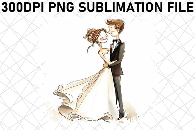 Tender Embrace: Wedding Sublimation Bundle Sublimation afrosvg 