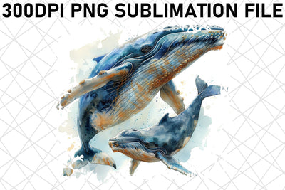 Tender Watercolor Mom & Baby Animal Sublimation Sublimation afrosvg 