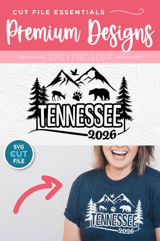 Tennessee svg, Tennessee Family Trip SVG, 2026 Girls vacation, Friends, TN crew svg, png for sublimation, squad, Mountains, Cricut dxf SVG SVG Cut File 