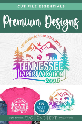 Tennessee svg, Tennessee Family Vacation SVG, 2025 Family Trip, Family, TN crew svg, png for sublimation, squad, Mountains, Cricut dxf SVG SVG Cut File 