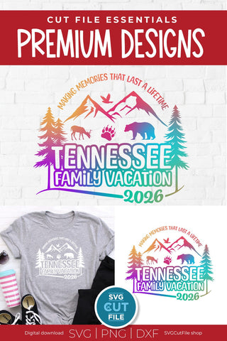Tennessee svg, Tennessee Family Vacation SVG, 2026 Family Trip, Family, TN crew svg, png for sublimation, squad, Mountains, Cricut dxf SVG SVG Cut File 