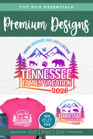 Tennessee svg, Tennessee Family Vacation SVG, 2026 Family Trip, Family, TN crew svg, png for sublimation, squad, Mountains SVG SVG Cut File 