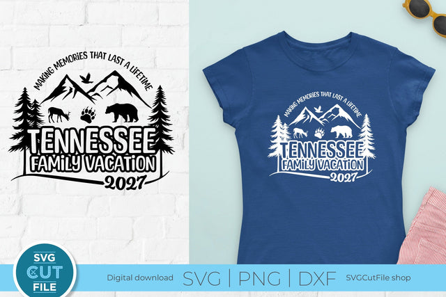Tennessee svg, Tennessee Family Vacation SVG, 2027 Family Trip, Family, TN crew svg, png for sublimation, squad, Mountains, Cricut dxf SVG SVG Cut File 