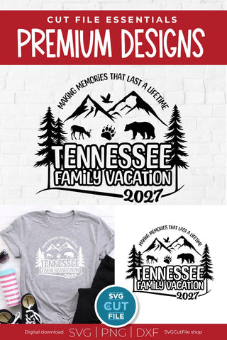 Tennessee svg, Tennessee Family Vacation SVG, 2027 Family Trip, Family, TN crew svg, png for sublimation, squad, Mountains, Cricut dxf SVG SVG Cut File 
