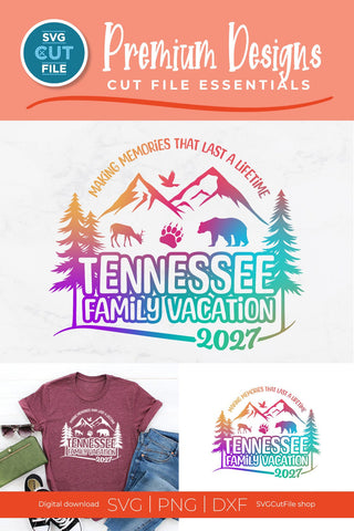 Tennessee svg, Tennessee Family Vacation SVG, 2027 Family Trip, Family, TN crew svg, png for sublimation, squad, Mountains, Cricut dxf SVG SVG Cut File 