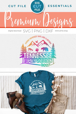 Tennessee svg, Tennessee Family Vacation SVG, 2027 Family Trip, Family, TN crew svg, png for sublimation, squad, Mountains, Cricut dxf SVG SVG Cut File 