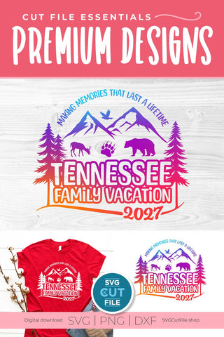 Tennessee svg, Tennessee Family Vacation SVG, 2027 Family Trip, Family, TN crew svg, png for sublimation, squad, Mountains, Cricut dxf SVG SVG Cut File 