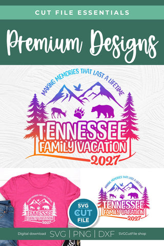 Tennessee svg, Tennessee Family Vacation SVG, 2027 Family Trip, Family, TN crew svg, png for sublimation, squad, Mountains, Cricut dxf SVG SVG Cut File 