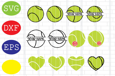 Tennis Ball Bundle, Tennis Silhouette Svg, Tennis Fan Svg, Tennis Silhouette, Tennis Fan Svg, Jpg, Eps, Dxf Files SVG DigitalSvgFiles 