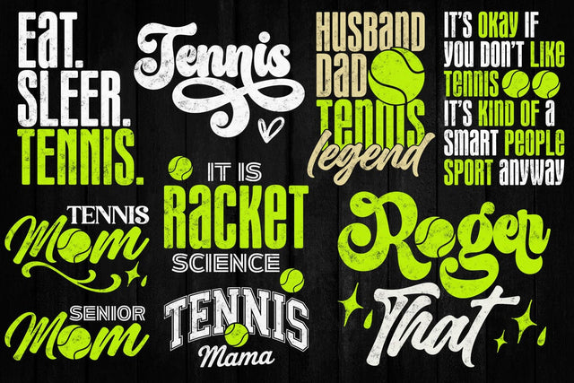 Tennis Bundle Svg, Tennis Mom Svg Tennis Fan Svg, Tennis Life SVG DesignDestine 