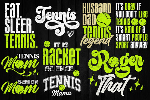 Tennis Bundle Svg, Tennis Mom Svg Tennis Fan Svg, Tennis Life SVG DesignDestine 
