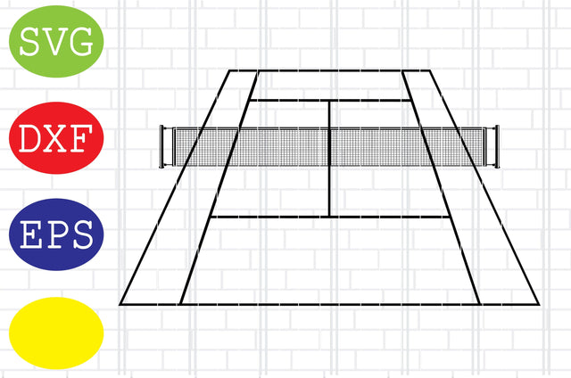 Tennis Court Svg, Tennis Silhouette, Tennis Fan Svg, Jpg, Eps, Dxf Files SVG DigitalSvgFiles 