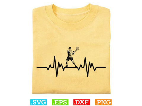 Tennis Heartbeat Shirt, Tennis Lover SVG, Sports SVG, Tennis Family Svg SVG Creativeart88 