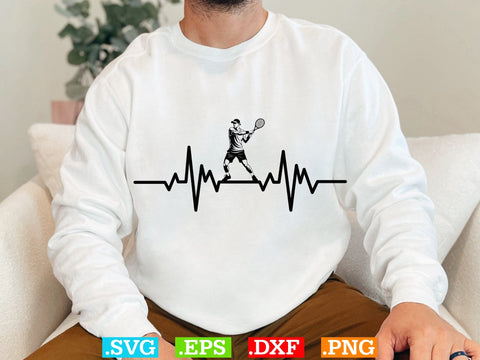 Tennis Heartbeat Shirt, Tennis Lover SVG, Sports SVG, Tennis Family Svg SVG Creativeart88 