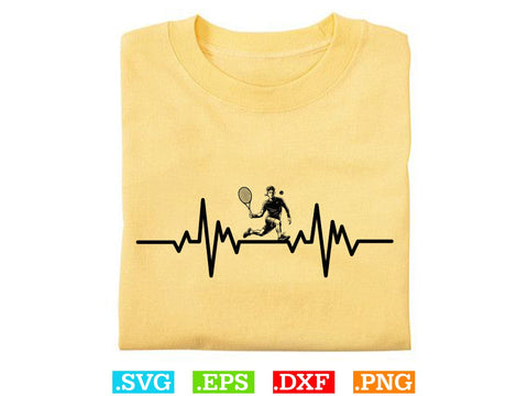 Tennis Heartbeat Shirt, Tennis Lover SVG, Sports SVG, Tennis Family Svg SVG Creativeart88 