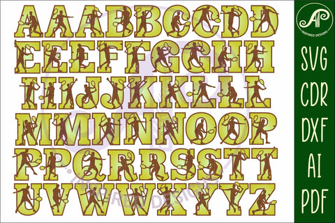 Tennis male player letters alphabet set x 53 SVG APInspireddesigns 