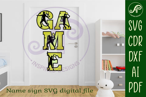 Tennis male player letters alphabet set x 53 SVG APInspireddesigns 