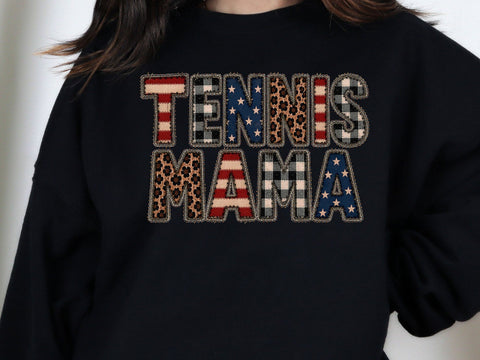 Tennis Mama PNG Patriotic Sports Art SVG artprintfile 