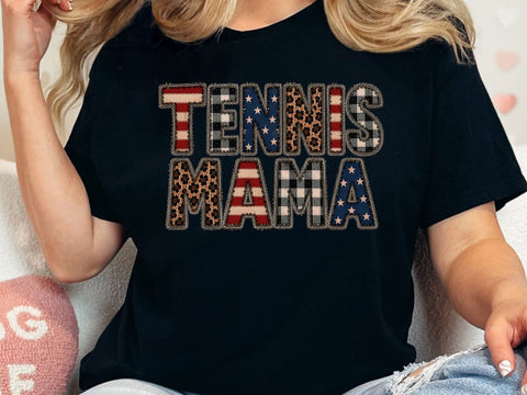 Tennis Mama PNG Patriotic Sports Art SVG artprintfile 