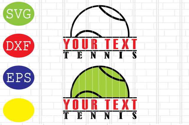 Tennis Split Name Svg, Tennis Silhouette Svg, Tennis Fan Svg, Tennis Silhouette, Tennis Fan Svg, Jpg, Eps, Dxf Files SVG DigitalSvgFiles 