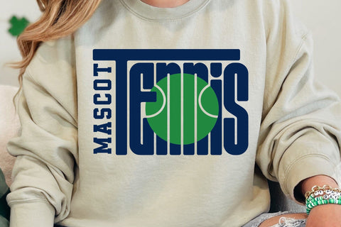 Tennis Team Mascot SVG PNG, Custom Shirts Template SVG DesignDestine 