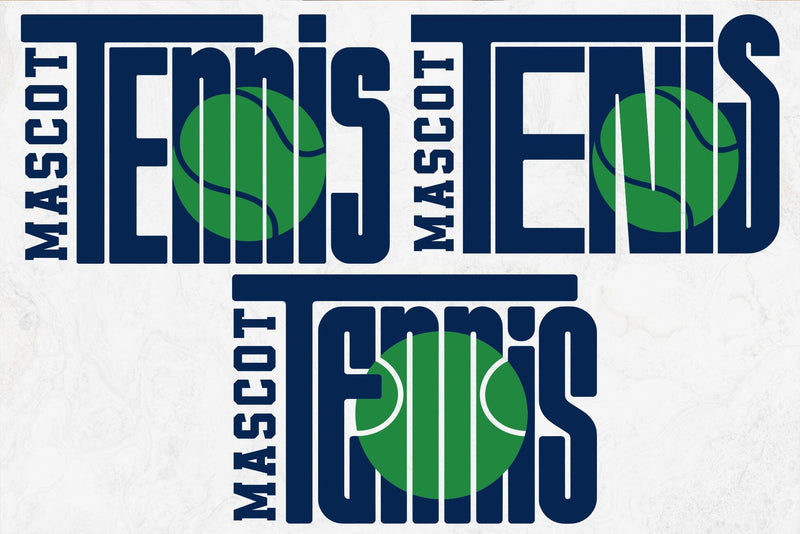 Tennis Team Mascot SVG PNG, Custom Shirts Template SVG DesignDestine 
