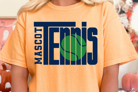 Tennis Team Mascot SVG PNG, Custom Shirts Template SVG DesignDestine 