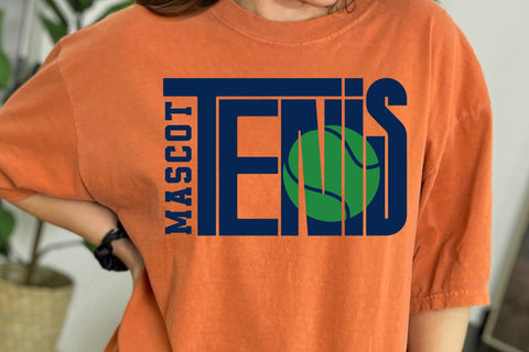 Tennis Team Mascot SVG PNG, Custom Shirts Template SVG DesignDestine 