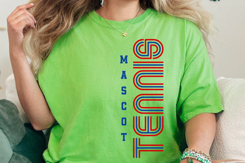 Tennis Team Mascot Svg, Sports Svg, Tennis Mom Svg SVG DesignDestine 