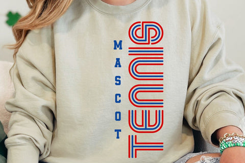 Tennis Team Mascot Svg, Sports Svg, Tennis Mom Svg SVG DesignDestine 