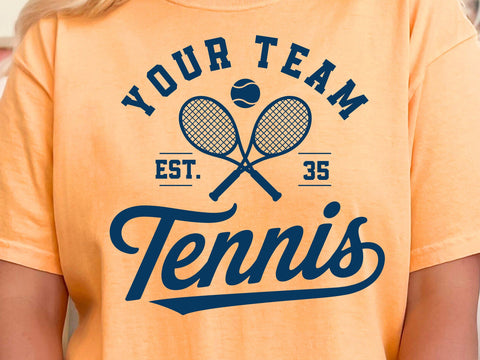 Tennis Team SVG, PNG, Font Included Svg, Custom Tennis Svg SVG DesignDestine 