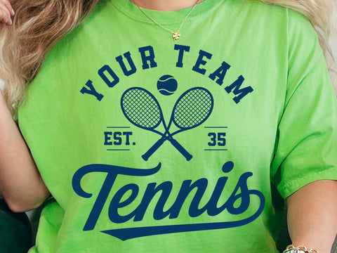 Tennis Team SVG, PNG, Font Included Svg, Custom Tennis Svg SVG DesignDestine 