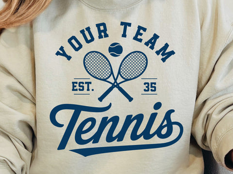 Tennis Team SVG, PNG, Font Included Svg, Custom Tennis Svg SVG DesignDestine 
