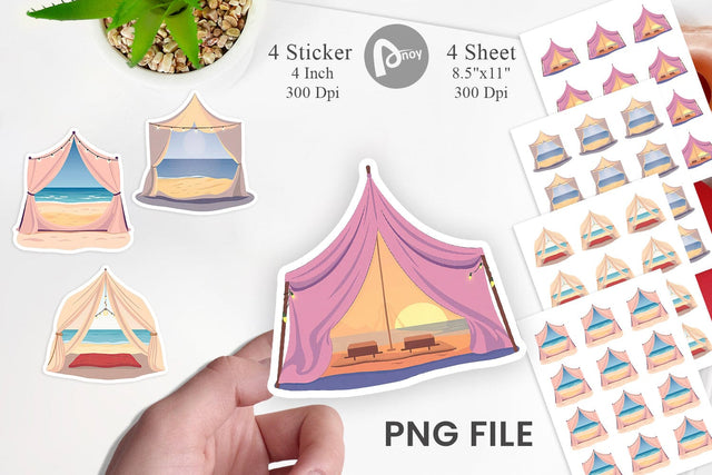 Tent Sticker Sublimation artnoy 