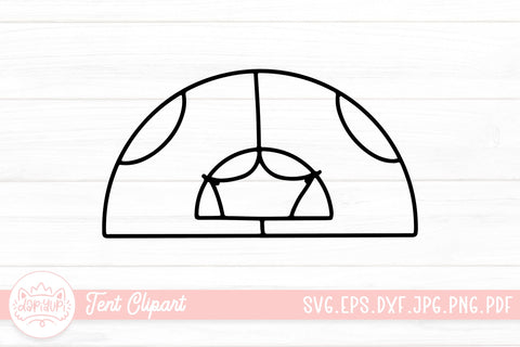 Tent SVG Cut File | Outline Camping Tent Graphic SVG dapiyupi store 
